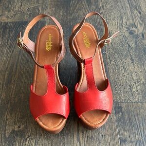 Charlotte Russe Red Women's Wedge Sandals